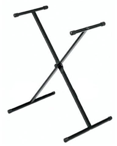 Iron Keyboard Cross Stand, Color : Black