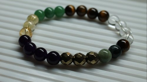 Jaico Gemstone Bracelet, for healing/fashion, Size : 8mm