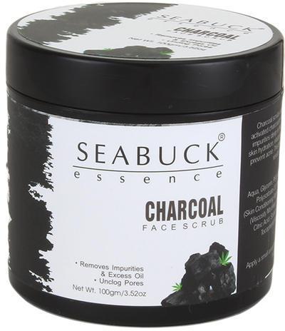 Seabuck Essence Charcoal Face Scrub, Packaging Size : 100 g