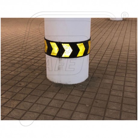 Protector ROUND PILLAR GUARD, for mall, theater, cellars., Color : Black
