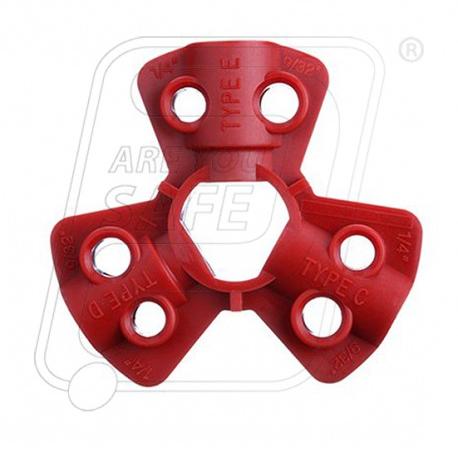 Made from ABS THREE WAY PNEUMATIC LOCKOUT, Color : Red