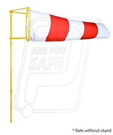 WIND SOCK INDICATOR, for Pharmaceuticals, Airport, Port , Color : Red White