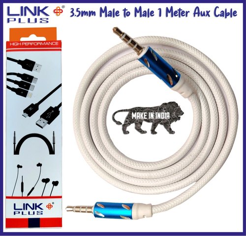 Link Plus Aux Cable, Color : White