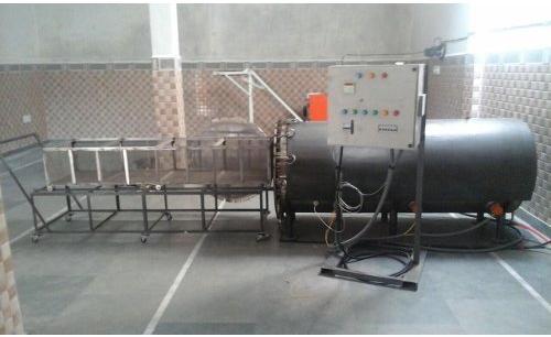 Electric Noodles Steamer Machine, Production Capacity : 100-200 kg/hr, 200-300 kg/hr, 50-100 kg/hr