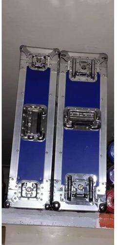 Rectangular Power Amplifiers Flight Case, Color : Blue