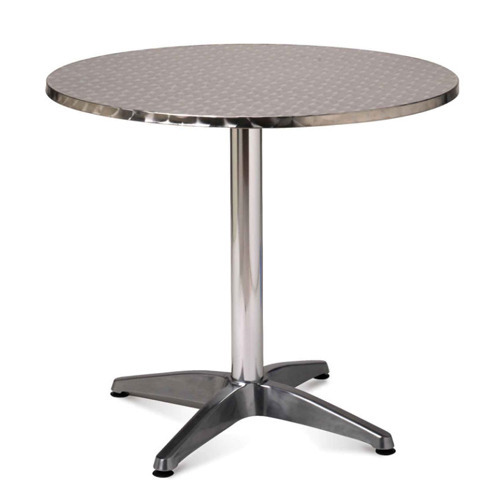 round stainless table