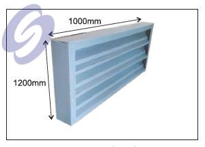 FRP Window Type Louvers, for Buildings, Commercial Domestic Complexes, Industries
