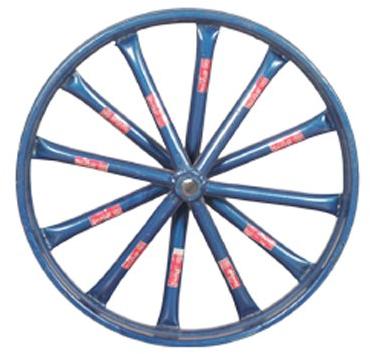 Painted Iron Rickshaw Wheel Rim, Color : Metallic Blue