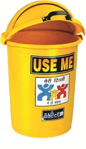 Plastic Dustbin, for Home, Hotels etc, Color : Yellow