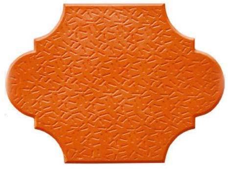 Concrete Interlocking Paver Block, Color : Orange