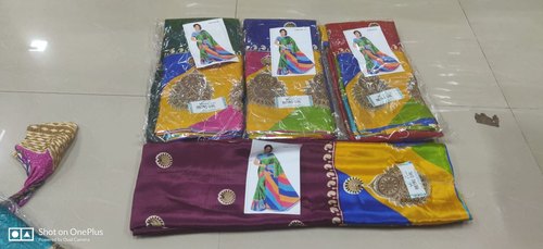 Semi-Stitched Printed Turkey Synthetic Sarees, Occasion : Casual Wear