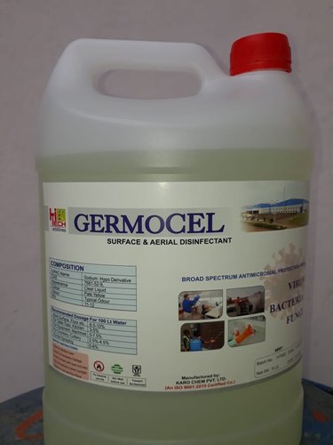 Germocel Sodium Hypochlorite, Purity : Cocentrated
