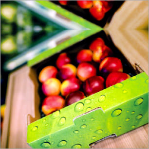 Rectangular Cardboard Fresh Fruit Packaging Box, Feature : Disposable, Machinemade, Superior Quality