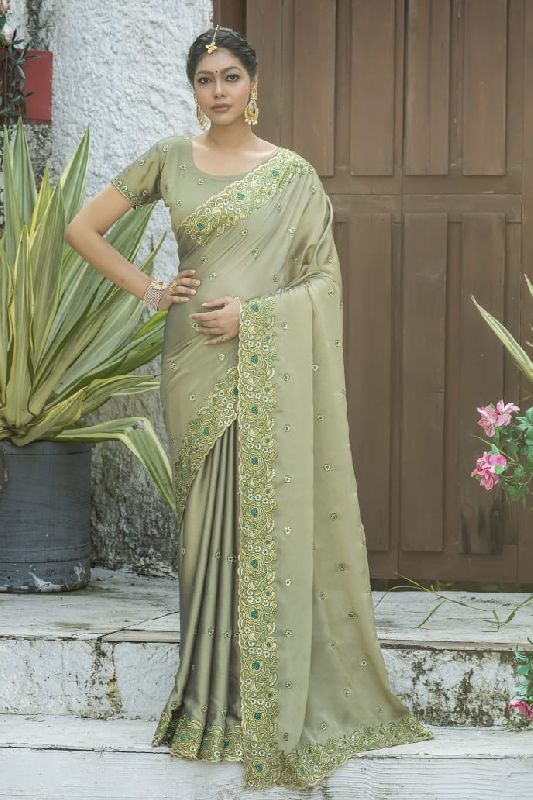 Embroidered Work Sarees