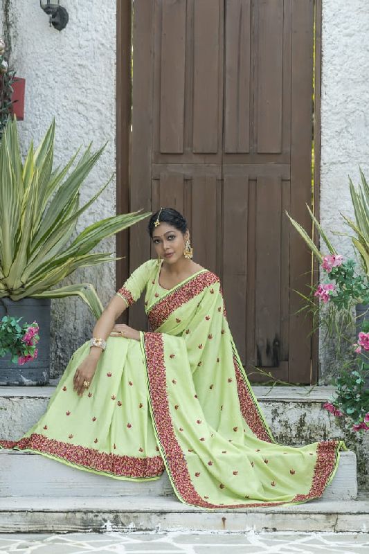 Embroidered Work Sarees