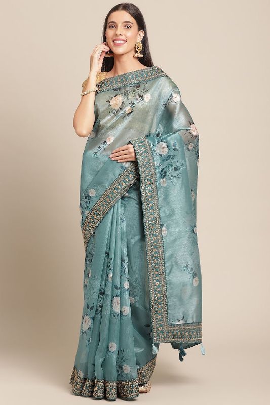 Khadi Organza Sarees