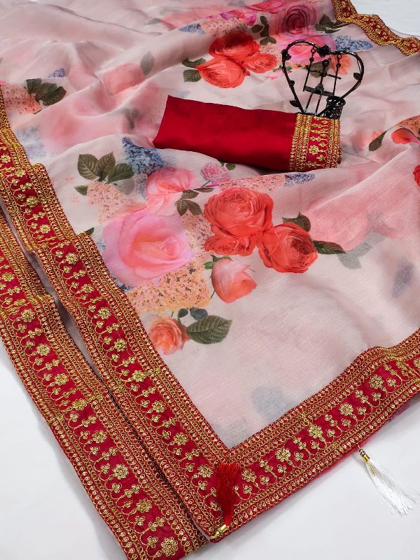 Khadi Organza Sarees