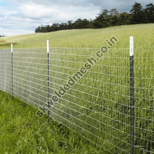 SK Weldedmesh Galvanized Iron Agriculture Wire Fencing, Color : Silver