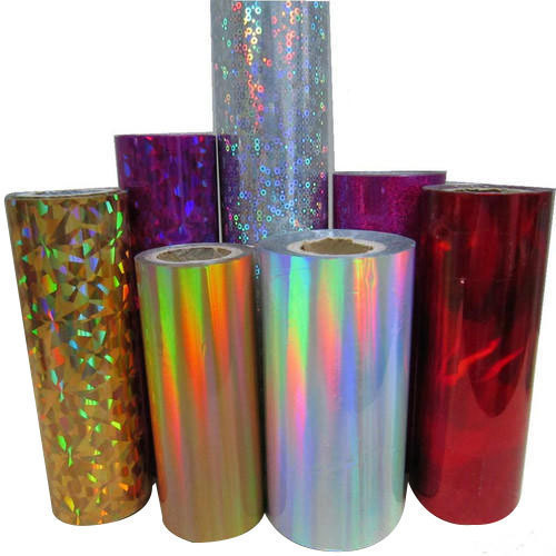 Plain Pastic Holographic Packaging Film, Length : 100-400mtr