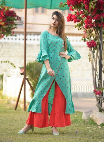 Fancy Ladies Kurti With Skirt at Rs.800/Piece in jaipur offer by