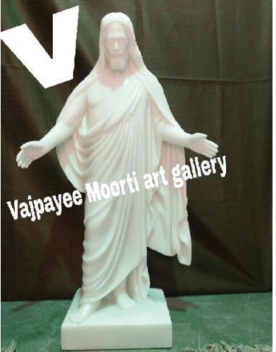 Polished Marble Jesus Statue, Packaging Type : Wooden Box