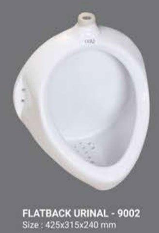 Cura Ceramic Flatback Gents Urinal, Color : White