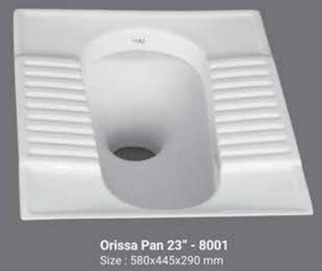 Cura Pan Toilet, Color : White