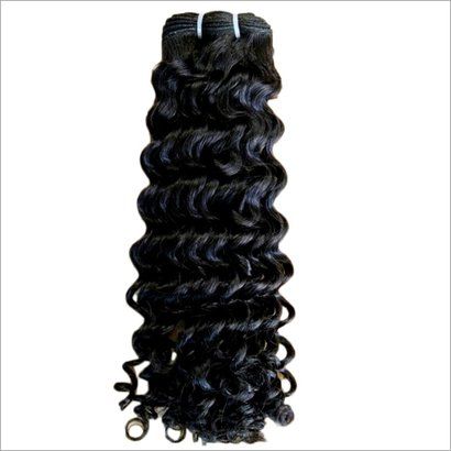 Machine Weft Natural Human Curly Hair
