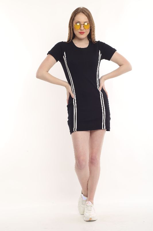 Ladies One Piece Dress, Pattern : Plain, Occasion : Casual Wear at