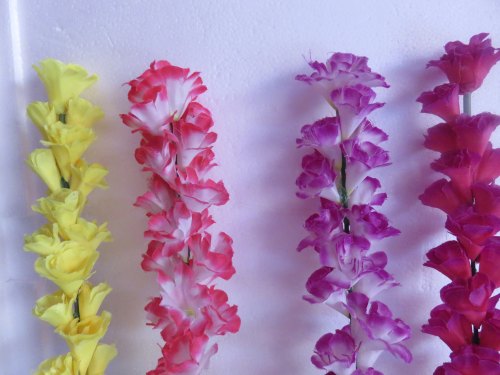 Plastic Hanging Flower Bunch, Color : Red, Pink, Yellow Purple