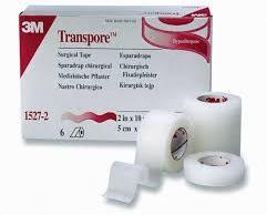 Polyimide 3M Transpore Surgical Tape, for Clinical Hospital, Design : Plain