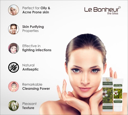 Le Bonheur Herbal anti acne face wash, Packaging Size : 160 ml