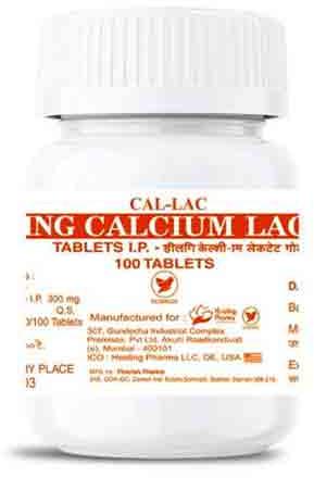 Healing Calcium Lactate, Form : Tablets