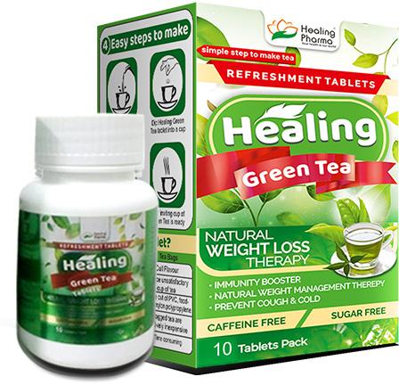 Healing Green Tea, Form : Tablets