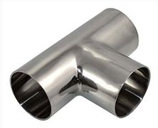 Stainless Steel Welded EP Tee, for Sanitary Fitting, Size : 1inch to 4inch