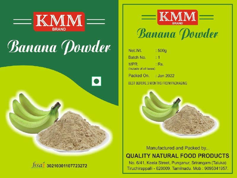 KMM dried banana powder, Shelf Life : 1year