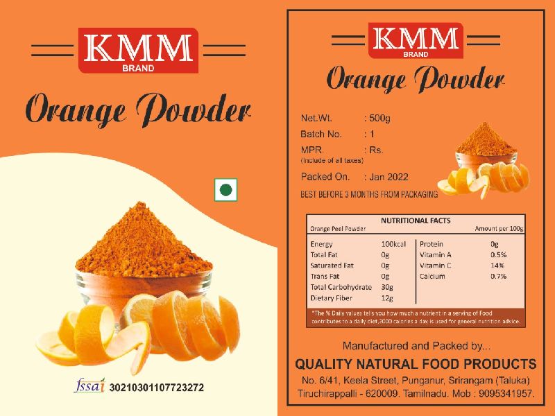 KMM Dried Orange Powder, Shelf Life : 6 Months