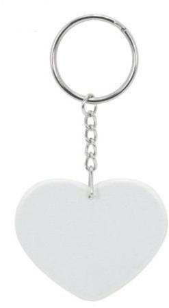 Polymer Sublimation Keychain, Color : White