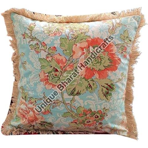 Square Printed Cotton Cushion Cover, Feature : Easy Wash, Shrink Resistant