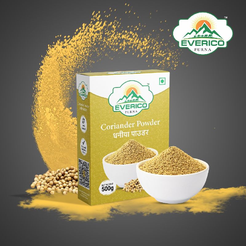 Natural Coriander powder 500gm, for Cooking, Packaging Size : Paper bag