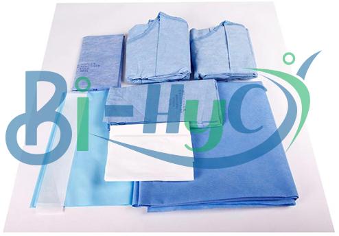 Obstetric Clothing Set, Color : Medical Blue