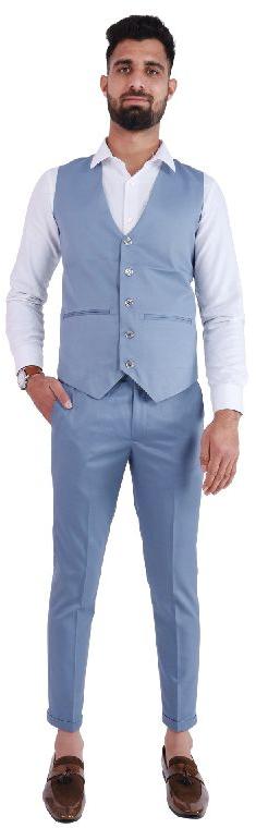 Regular Plain Mens Light Blue Formal Trouser at Rs 220 in New Delhi