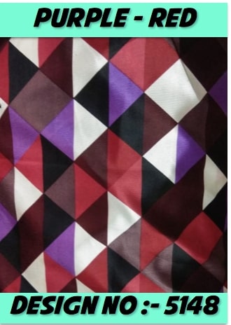 Purple & Red Raising Print Velvet Fabric