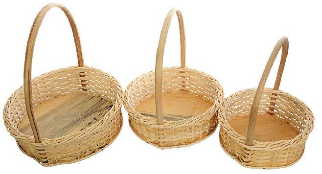 Bamboo Basket, for Fruit Market, Shopping, Vegetable Market, Feature : Easy To Carry, Eco Friendly