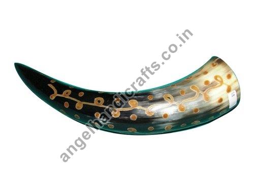 Printed Buffalo Drinking Horn, Color : Multi Color