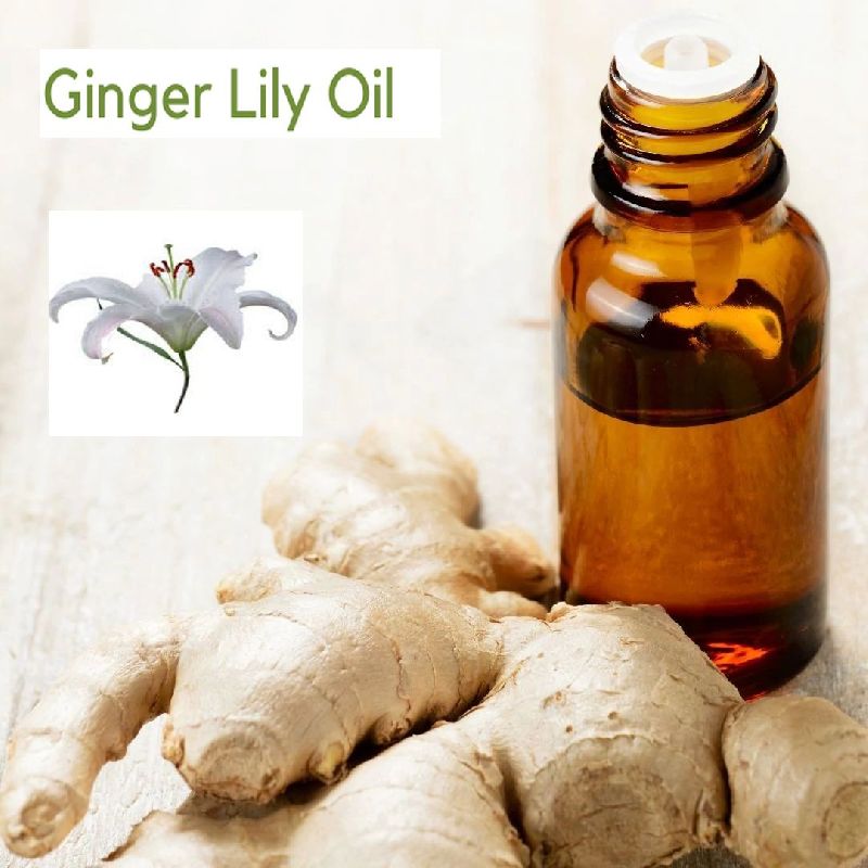 Ginger Lily Essential Oil, for Antiseptic Agent, Color : Light Brown