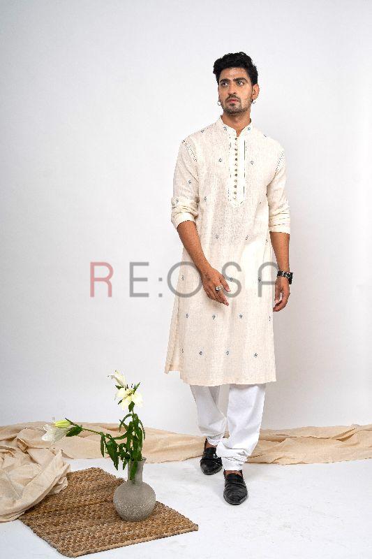 Mens Hand Woven Kurta