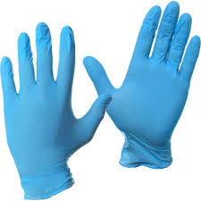 Polyester/Nirile Coated latex examination gloves, Size : XL