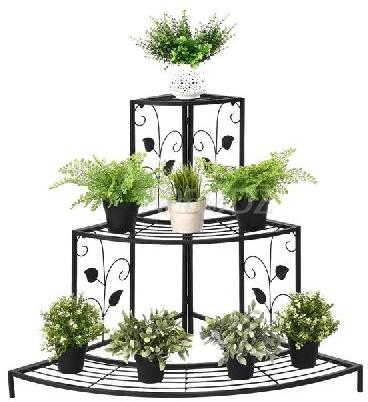 3 Tier Metal Corner Plant Shelf