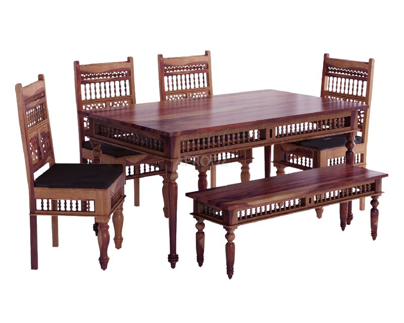 6 Seater Dining Table Set with Bench at Rs 69,711 / Set in Bhakrasni